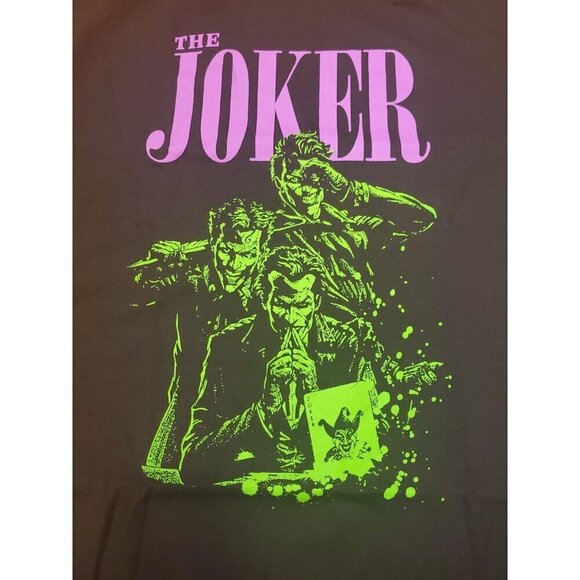 The Joker Supervillan Graphic Tee Women's Size 3X Black Short Sleeve NWOT - Picture 3 of 7